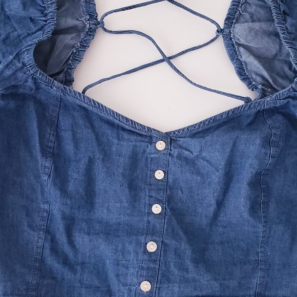 DEREK HEART Tie Back Top - Picture 5 of 10